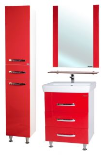 Зеркало Bellezza Рокко 70см красный 00000001229